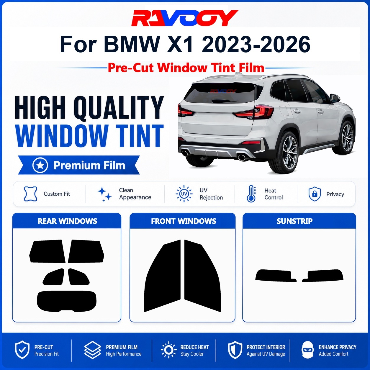 Privacy Screen Protector - Premium Pre-Cut Window Tint For BMW