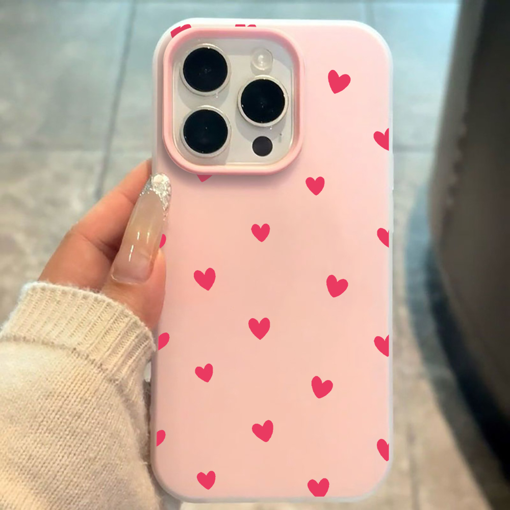 Red Love Heart Pattern Phone C - Xiaomi Redmi Note 13 ulasan dan harga