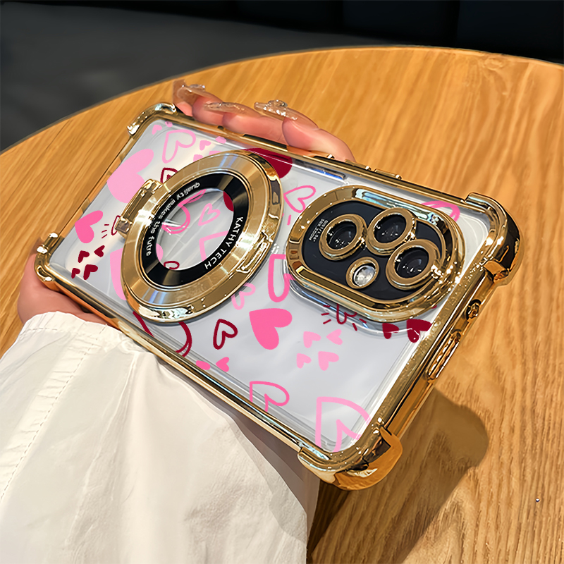 Love Heart Pattern Phone Case  - Oppo A78 ulasan dan harga
