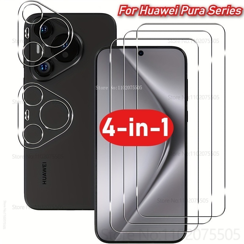 [4-in-1]2Pcs Full Coverage Tem - Huawei Pura 70 ulasan dan harga