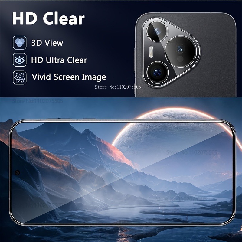 [4-in-1]2Pcs Full Coverage Tem - Huawei Pura 70 ulasan dan harga