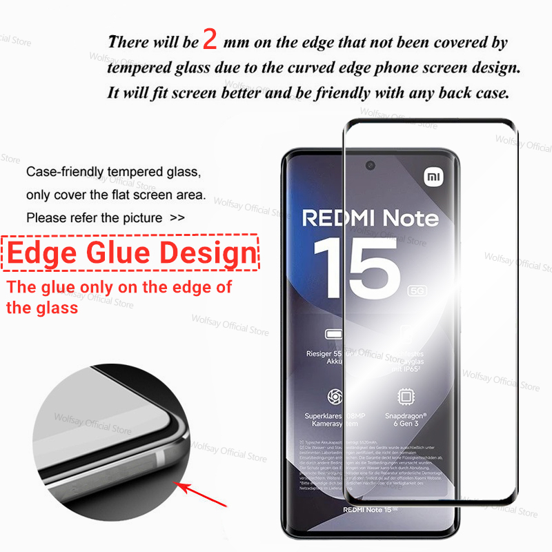 2/4 PCS 3D Curved Edge Glass F - Curved Edge Screen ulasan dan harga