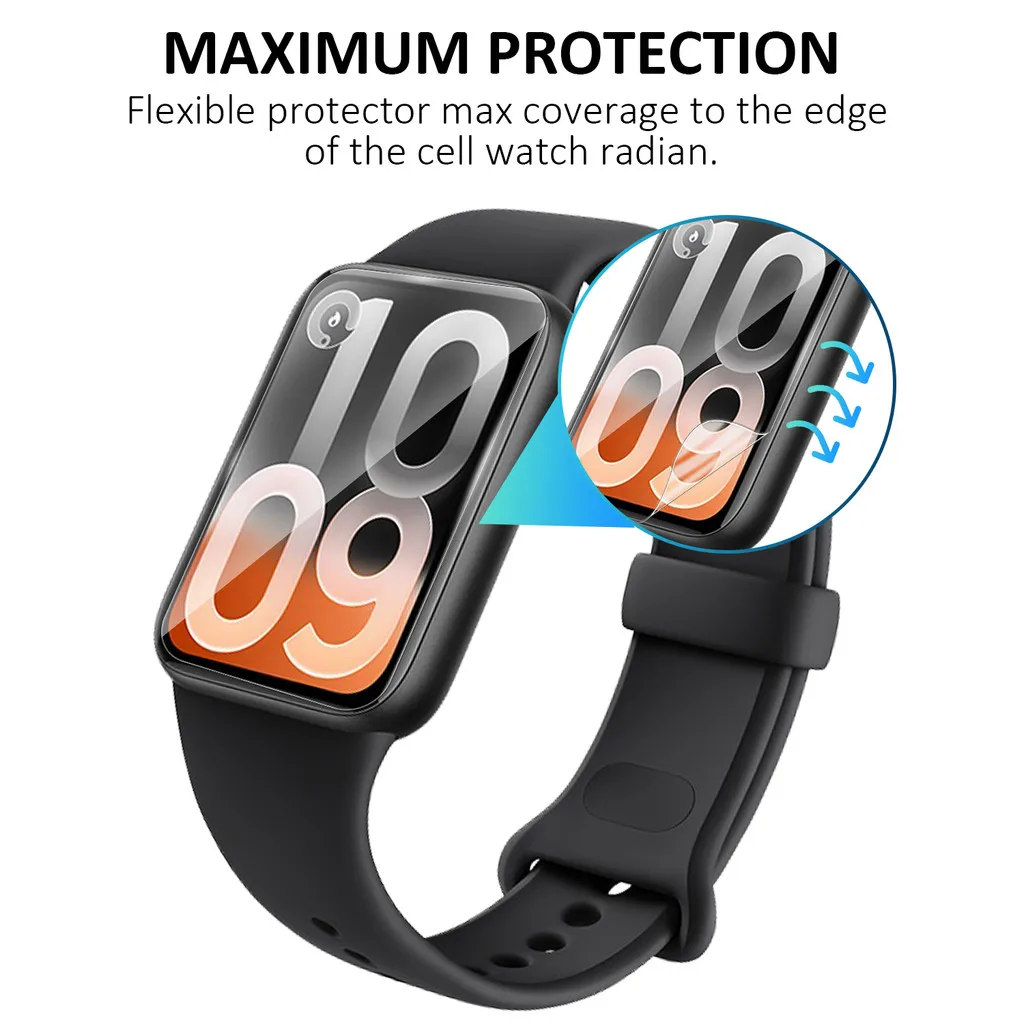 1-5PCS For Xiaomi Mi band 10 P - Smartwatch Screen Film ulasan dan harga
