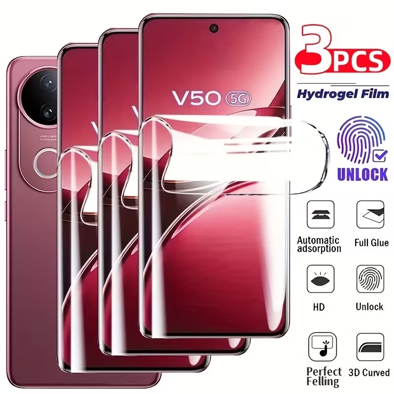 3Pcs Hydrogel Film For Vivo V2 - Vivo X200 ulasan dan harga
