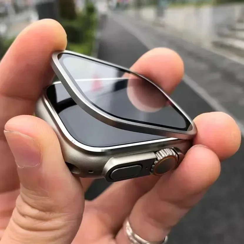 Aluminium Alloy Case+Tempered  - Smartwatch Screen Film ulasan dan harga