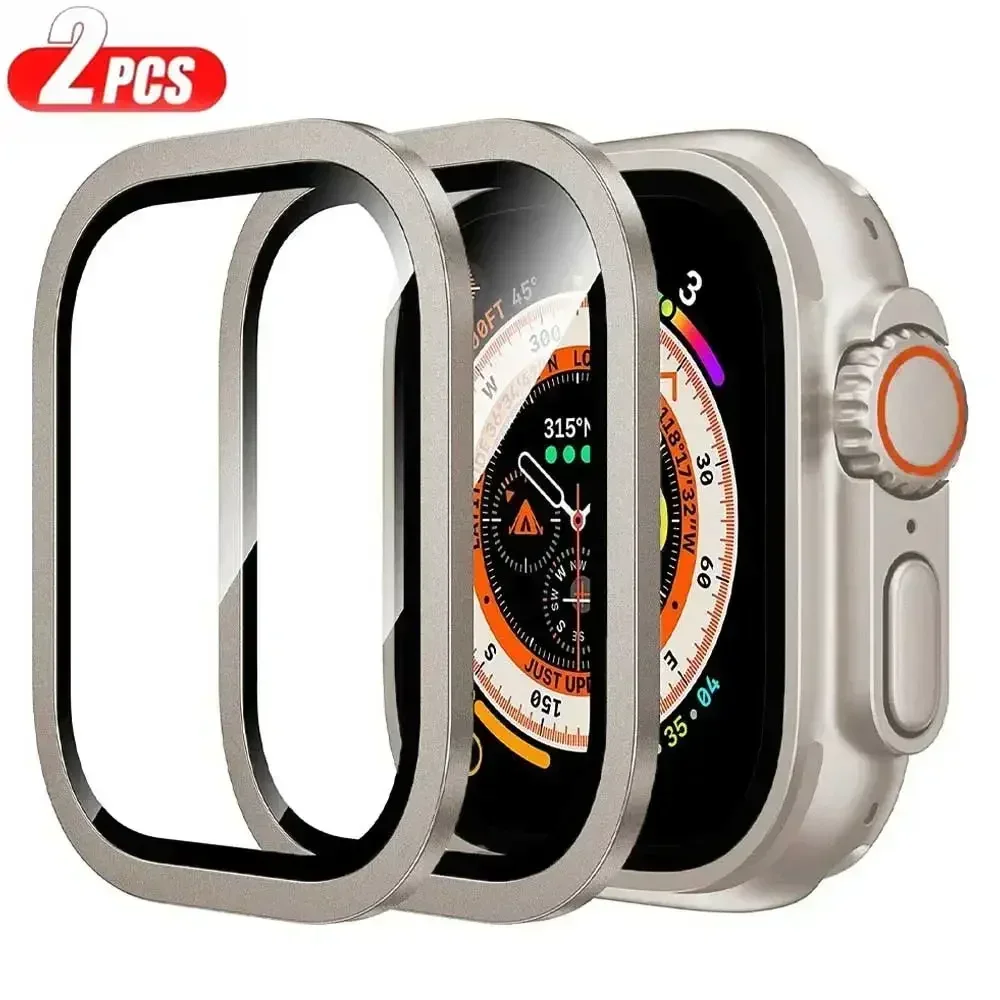 Aluminium Alloy Case+Tempered  - Smartwatch Screen Film ulasan dan harga